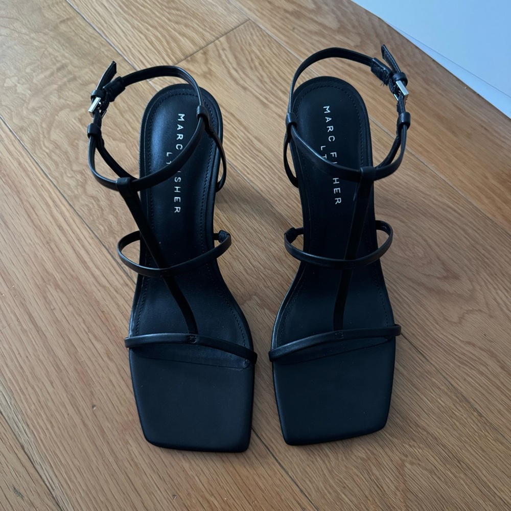 Black Open Sandals